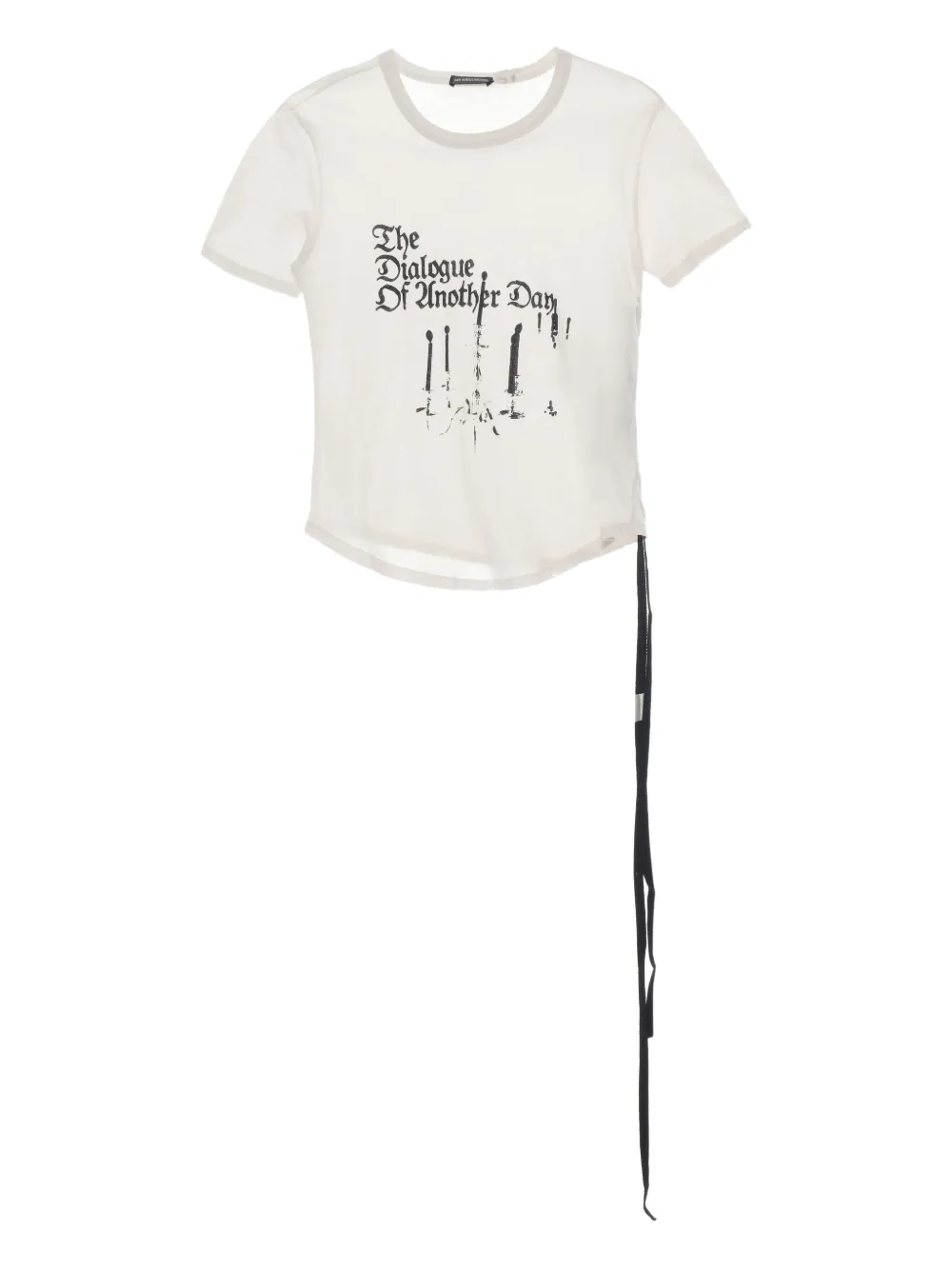 Ann Demeulemeester playera con estampado gráfico | blanco | Image 1