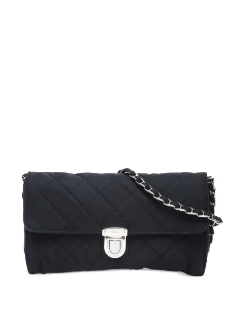 Prada Pre-Owned bolsa de hombro con capitonado de rombos 2000-2015