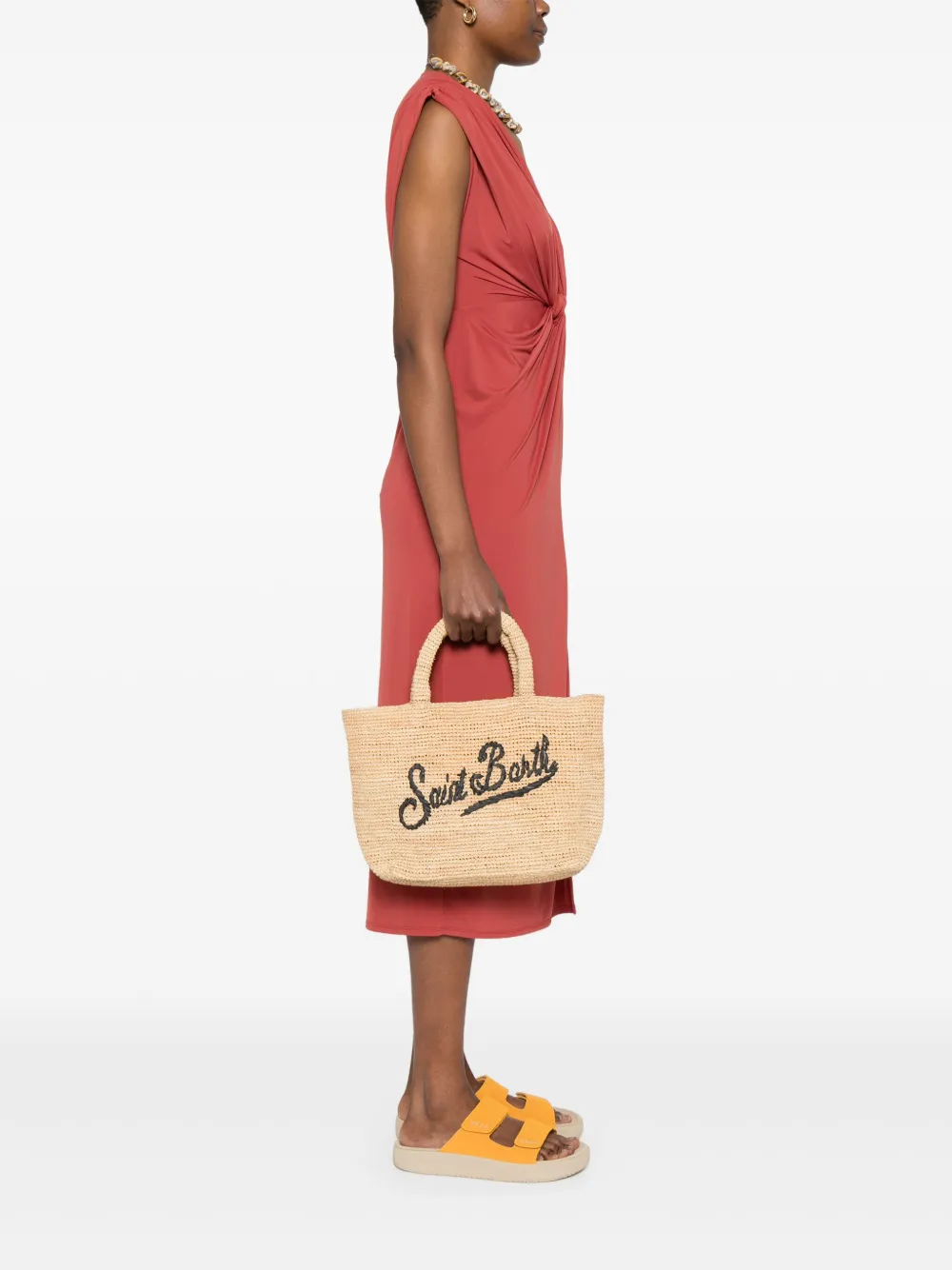 MC2 Saint Barth raffia tote bag - Beige