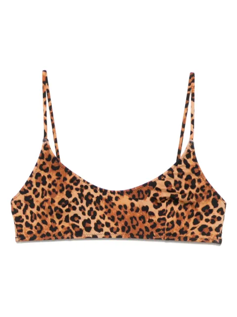 MC2 Saint Barth leopard-print bikini top
