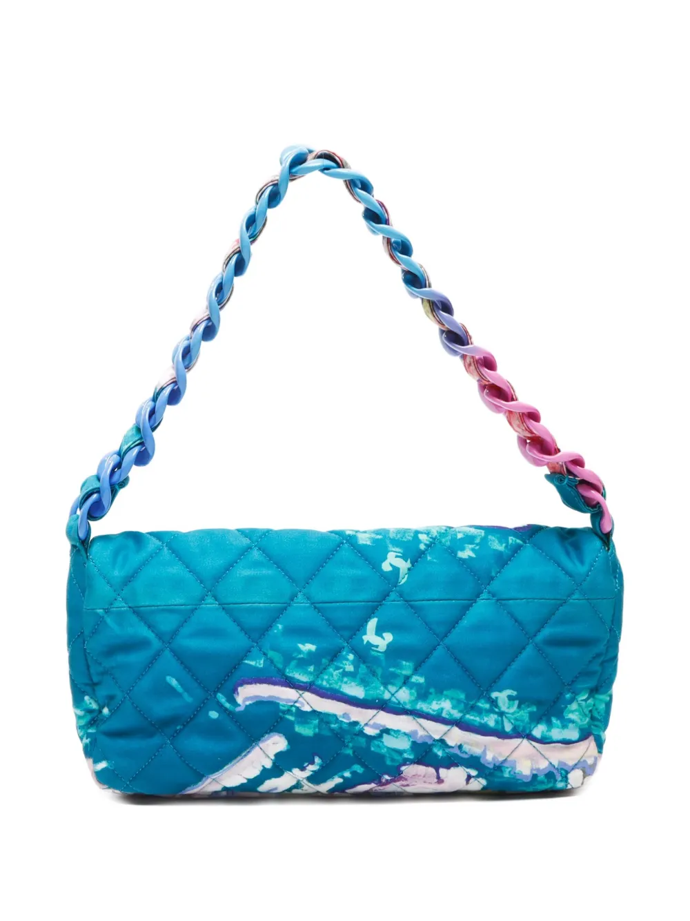 CHANEL Pre-Owned 2010-2011 Watercolour-print shoulder bag | Pre-Owned | Image 2