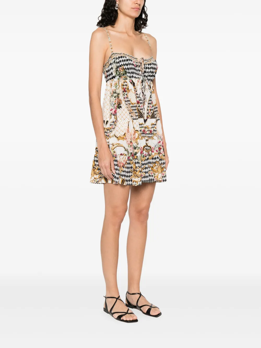 Camilla silk dress Zwart