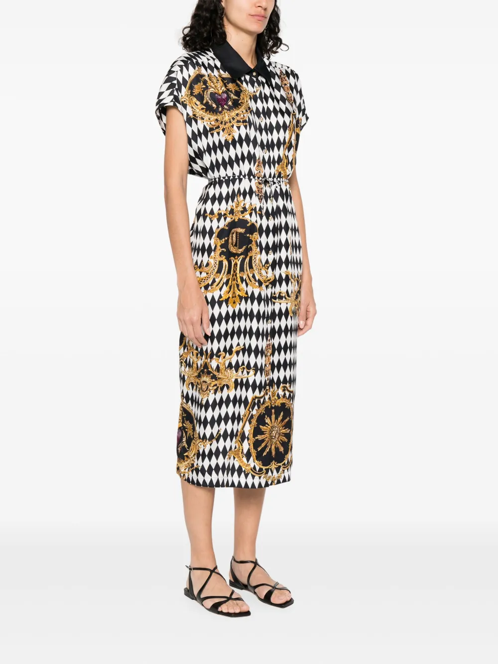 Camilla Monarchy Mania midi-jurk Zwart