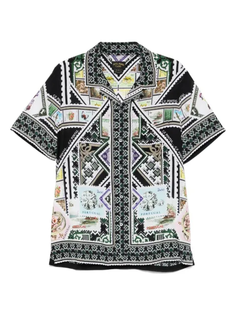 Camilla camp-collar shirt