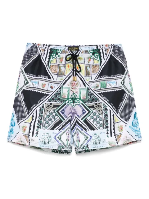 Camilla shorts de playa con estampado gráfico