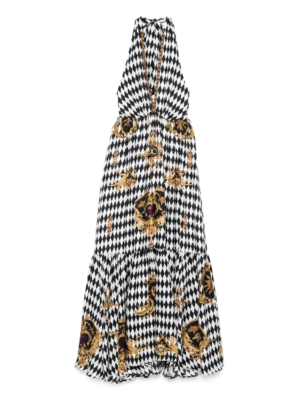 Camilla Monarchy Mania maxi-jurk Zwart