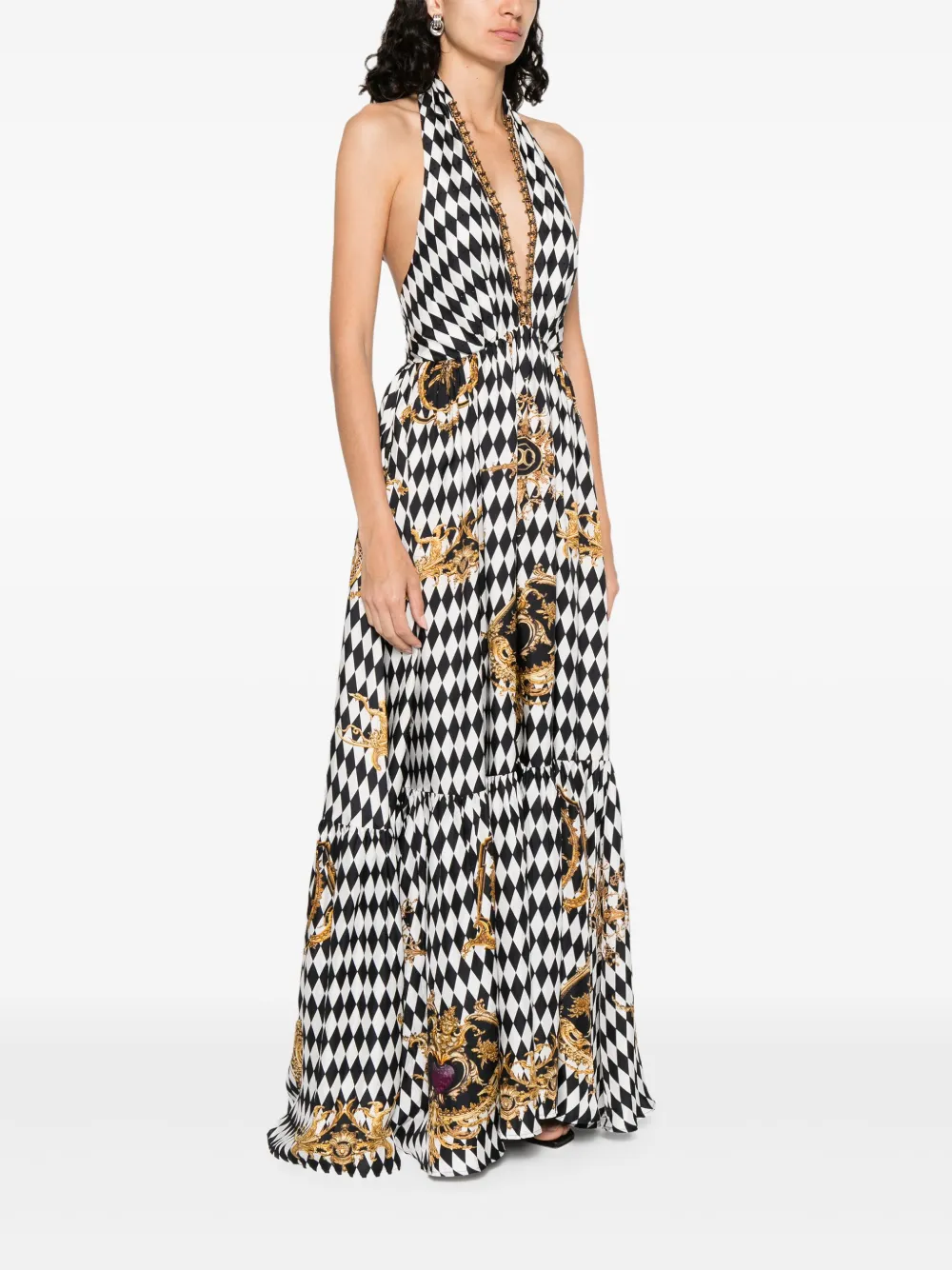 Camilla Monarchy Mania maxi-jurk Zwart