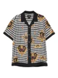 Camilla camp-collar shirt - Black