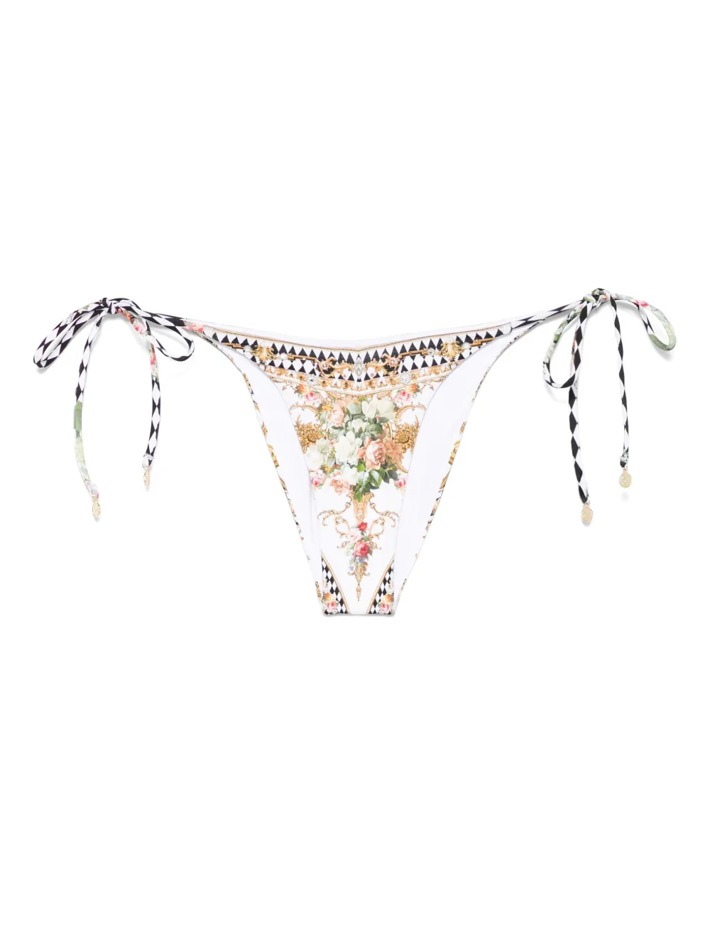 Camilla Bikinislip met print Wit