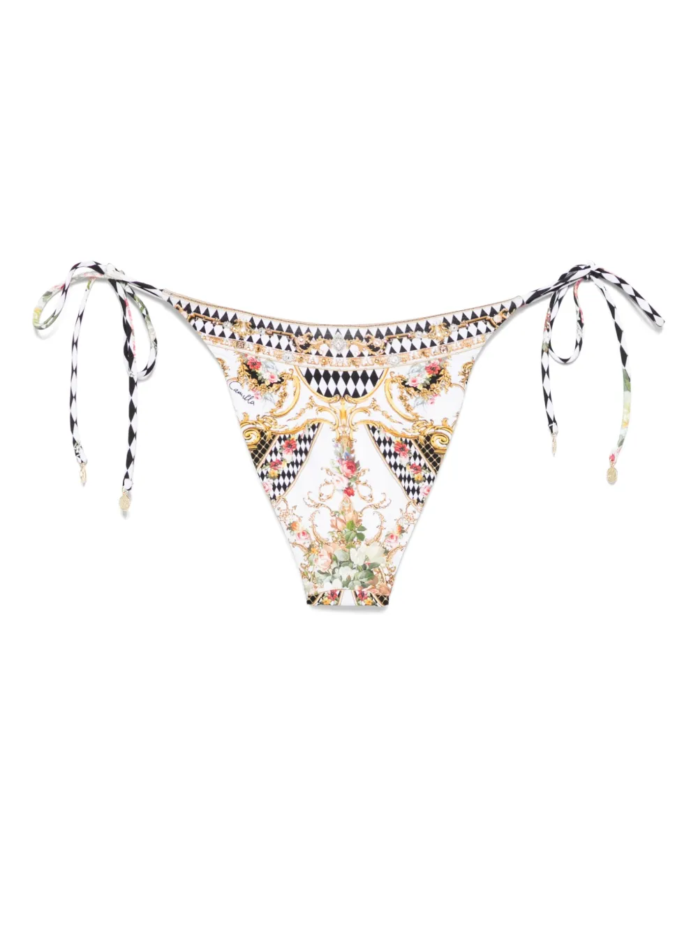 Camilla Bikinislip met print Wit
