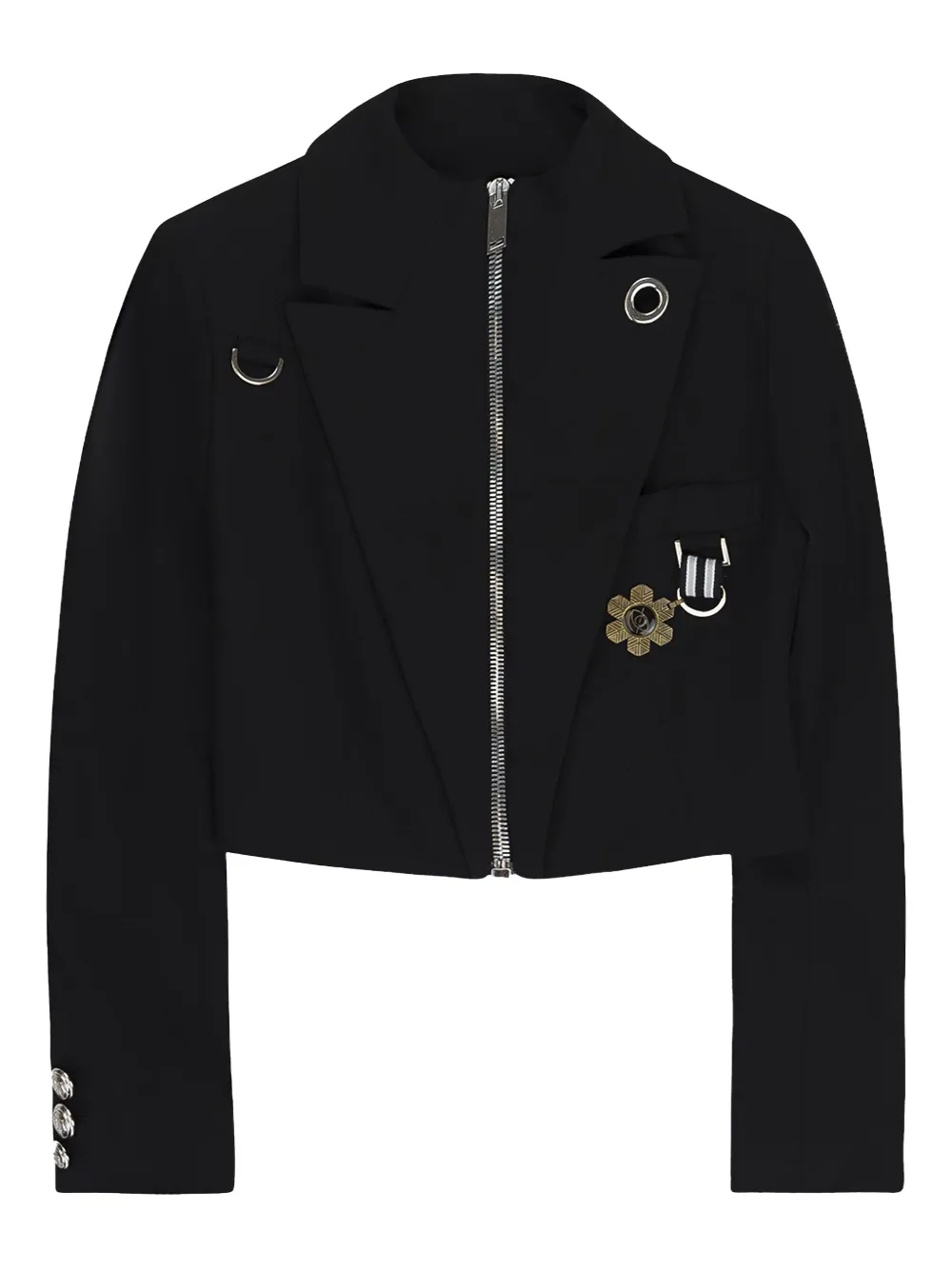 Palm Angels Medal jacket Zwart