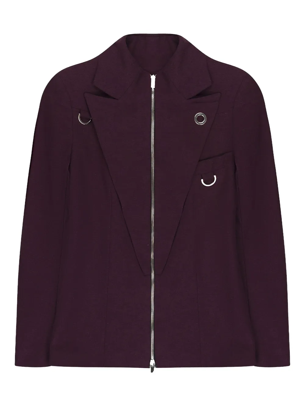 Palm Angels Blazer met rits Rood