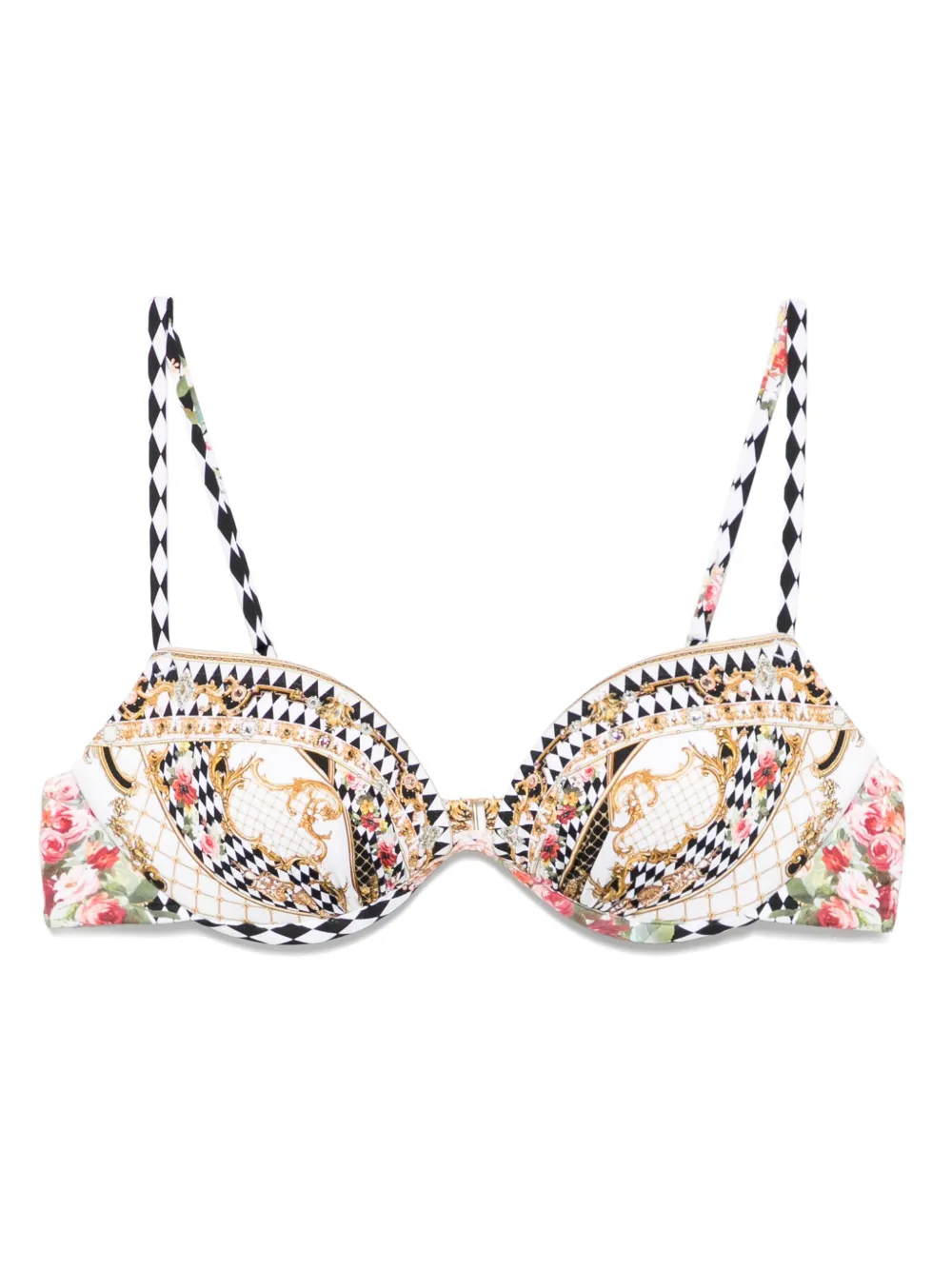 Camilla Rococo Glow Continuous bikini top | White | Image 1