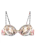 Camilla Rococo Glow Continuous bikini top - White