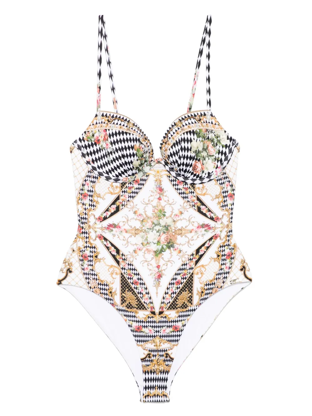 Camilla Badpak met print Wit