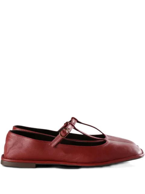 The Row square T-strap flat shoes