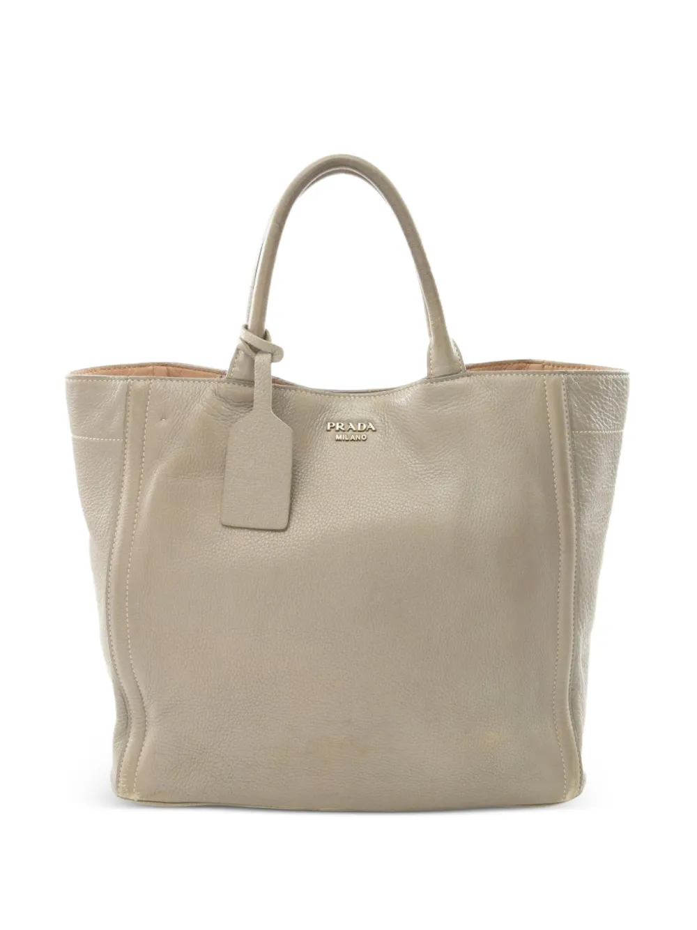 Prada Pre-Owned 2000s レザーハンドバッグ - ニュートラル Prada Pre-Owned 2000s レザーハンドバッグ - ニュートラル