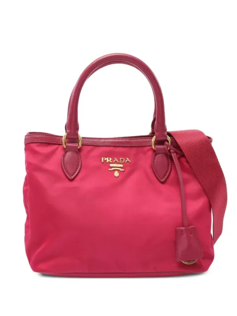 Prada Pre-Owned tote con letras del logo 2000