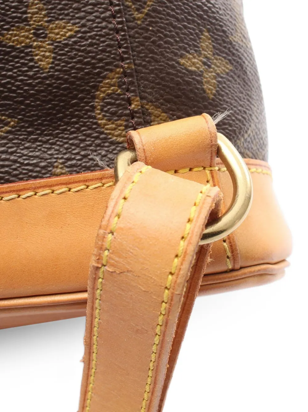Pre-owned Louis Vuitton 1997 Montsouris Gm Backpack In Brown