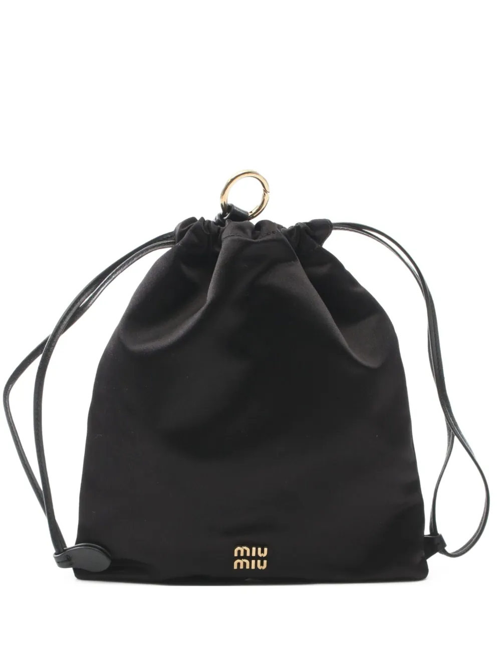 Miu Miu Pre-Owned 2020s Duchesse Pouch bucket bag | Black | Image 1