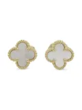 Van Cleef & Arpels 2010s 18K yellow gold Sweet Alhambra mother-of-pearl earrings