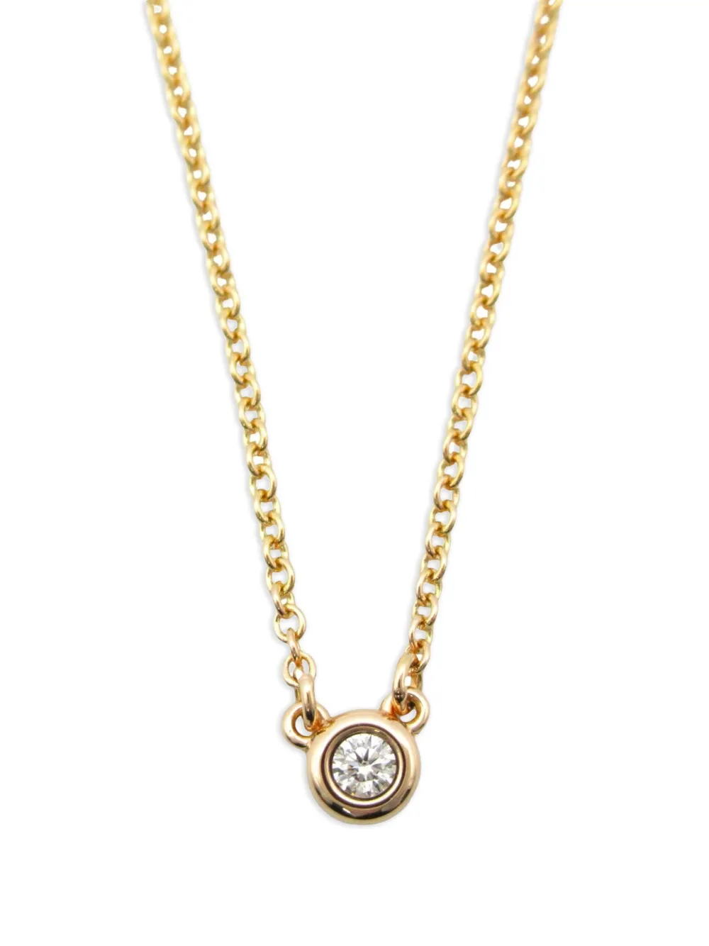 Tiffany & Co. Pre-Owned x Elsa Peretti 2010s 18K rose gold Diamonds by the Yard® diamond necklace | Gold | Image 1