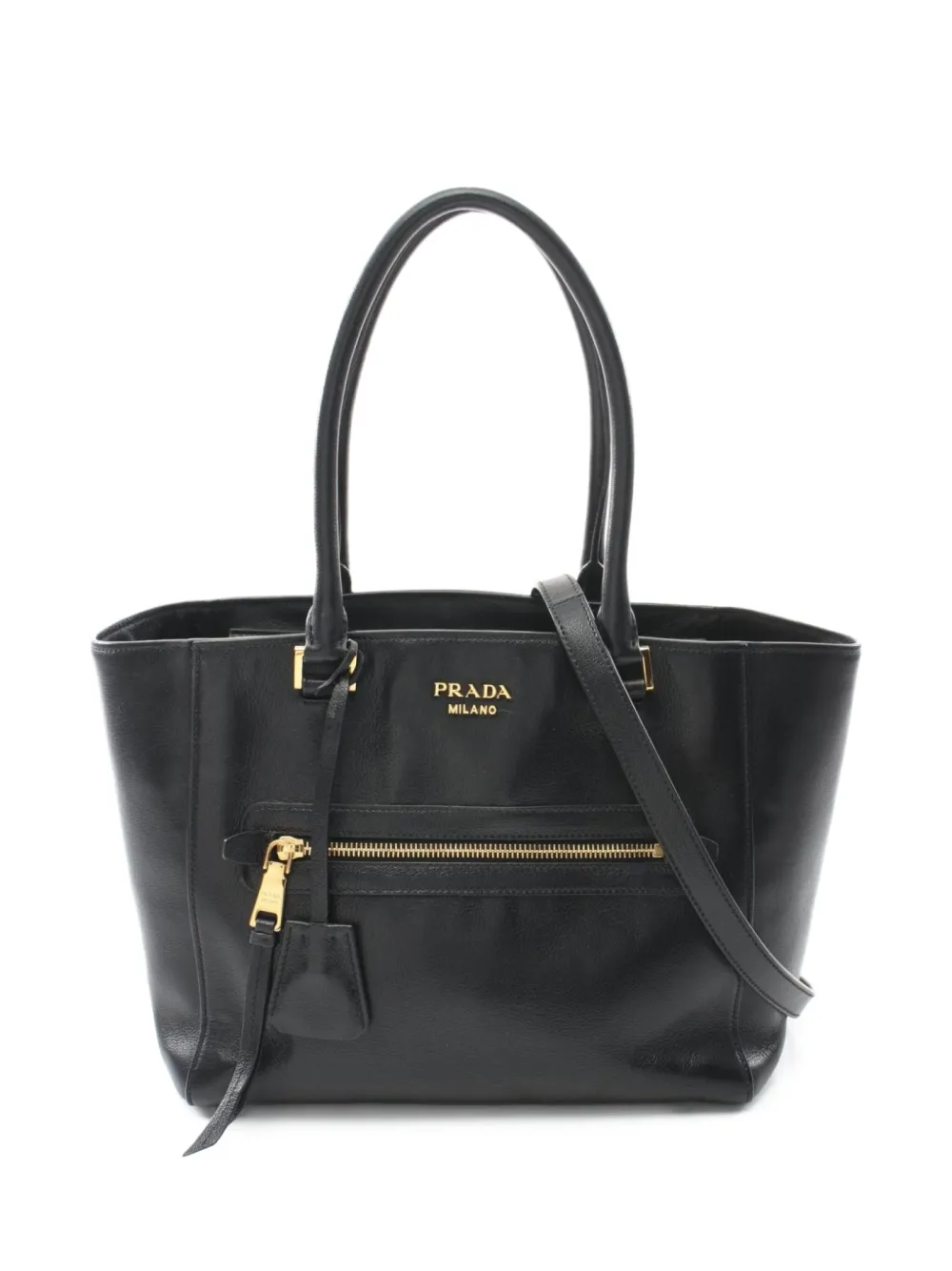 Prada Pre-Owned 2010s leather two-way handbag | Black | Image 1