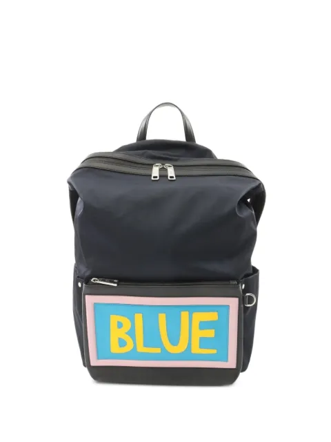 Fendi Pre-Owned 2010s Vocabulary Blue backpack