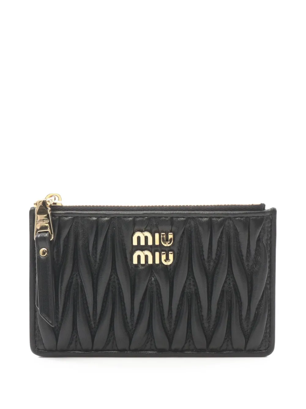 Pre-owned Miu Miu 2020s Logo-lettering Card Holder