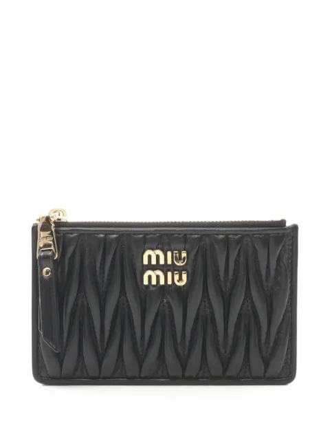 Miu Miu Pre-Owned 2020s logo-lettering card holder 