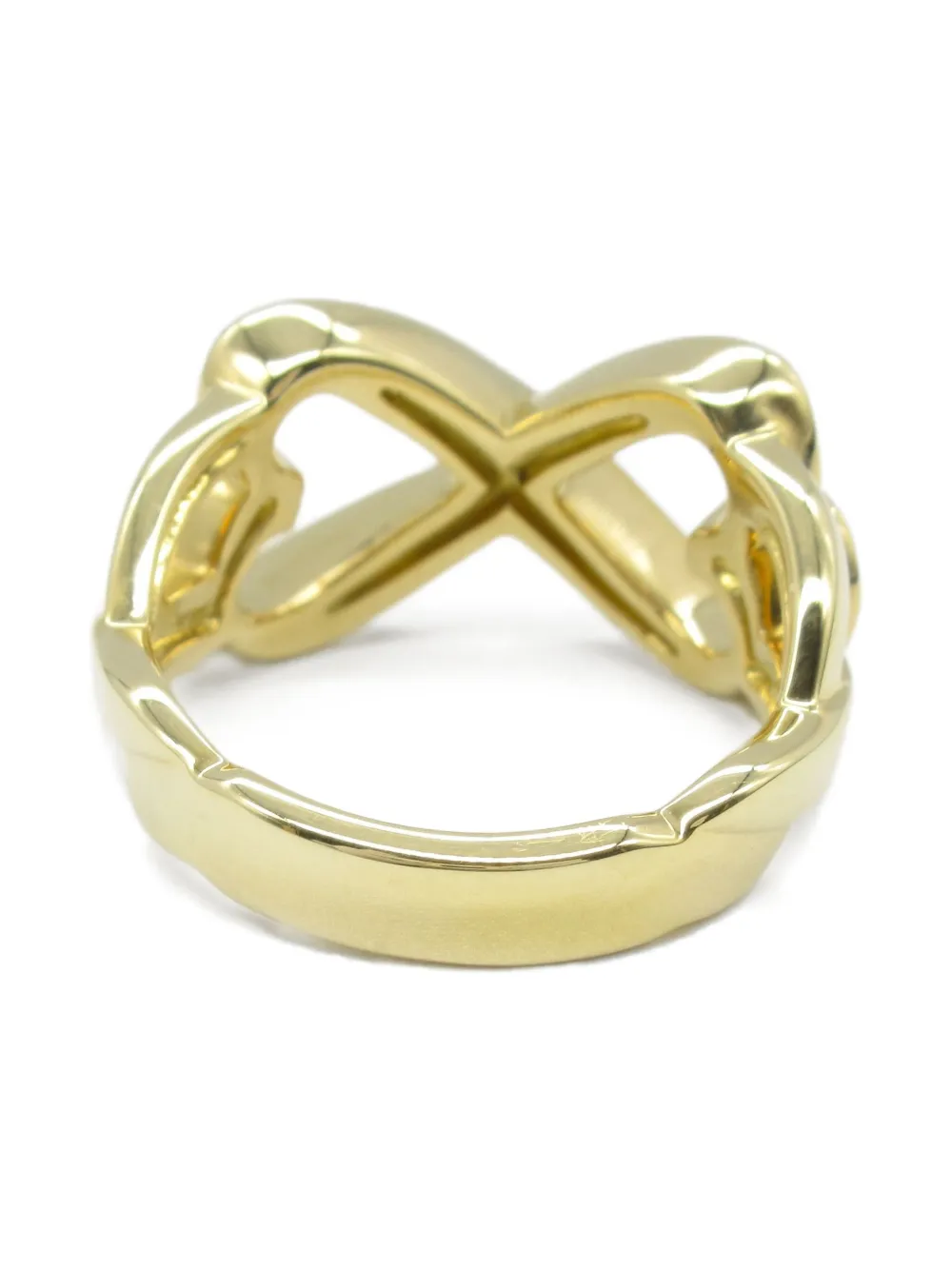 Tiffany & Co. Pre-Owned 2010s 18K yellow gold Double Loving Heart ring | Image 2