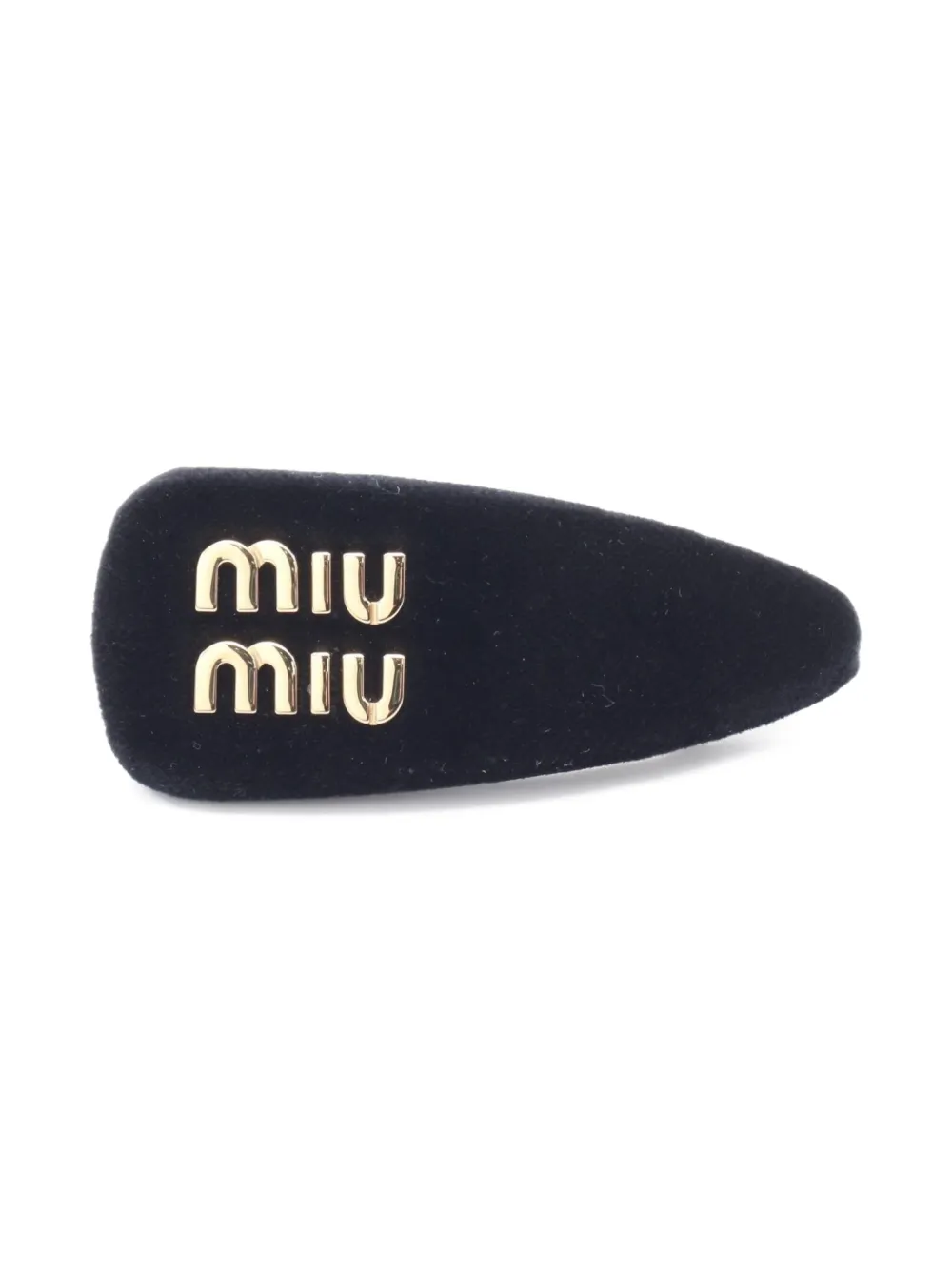 Miu Miu Pre-Owned 2020s logo barrel hair clip | Black | Image 1