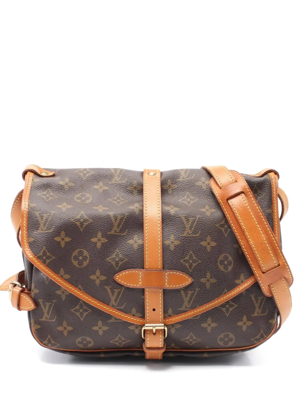 Louis Vuitton Pre-Owned 1994 ソミュール 30 ショルダーバッグ - ブラウン Louis Vuitton Pre-Owned 1994 ソミュール 30 ショルダーバッグ - ブラウン
