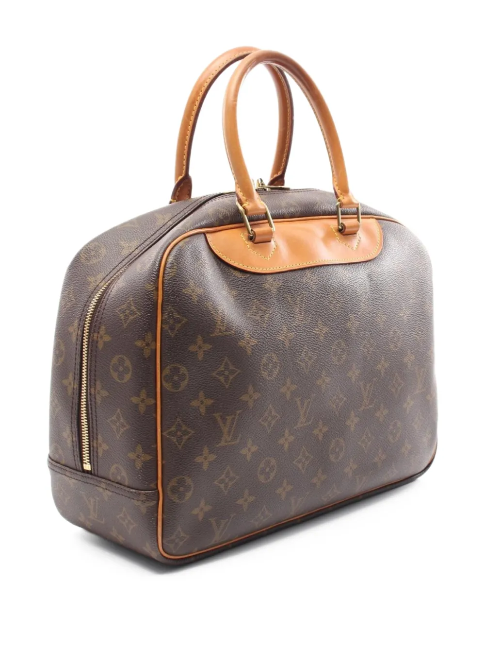 Pre-owned Louis Vuitton 1998 Deauville Tote Bag In Brown