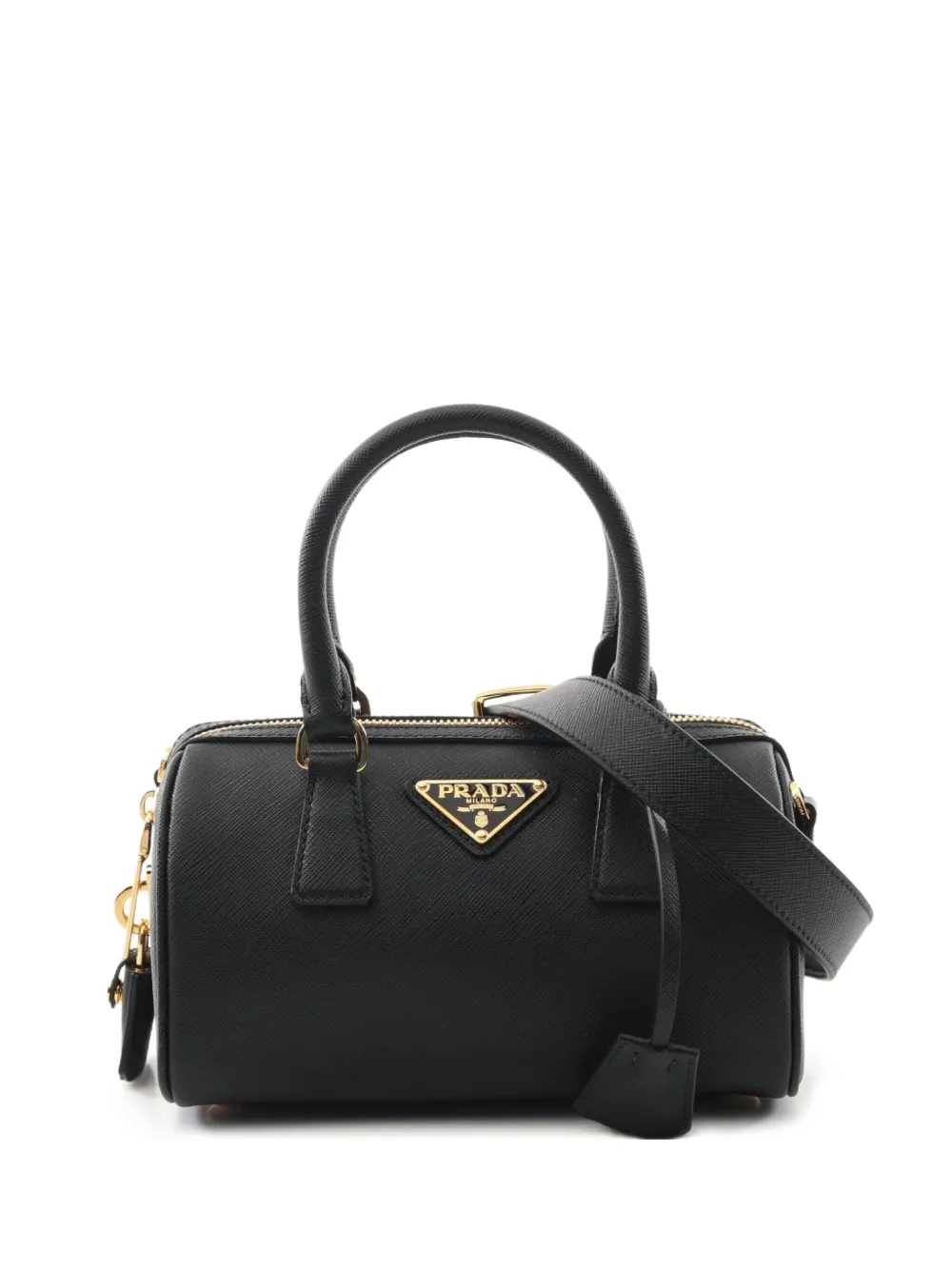 Prada Pre-Owned 20s レザーハンドバッグ - ブラック Prada Pre-Owned 20s レザーハンドバッグ - ブラック