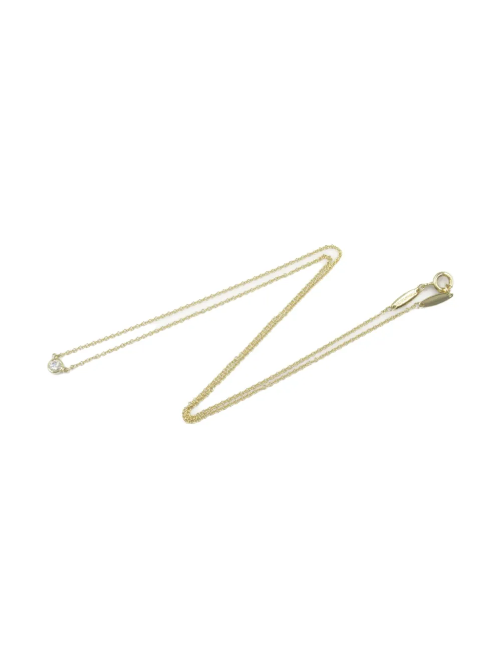 Tiffany & Co. Pre-Owned x Elsa Peretti 2010s 18K yellow gold Diamonds by the Yard® diamond necklace | Image 2