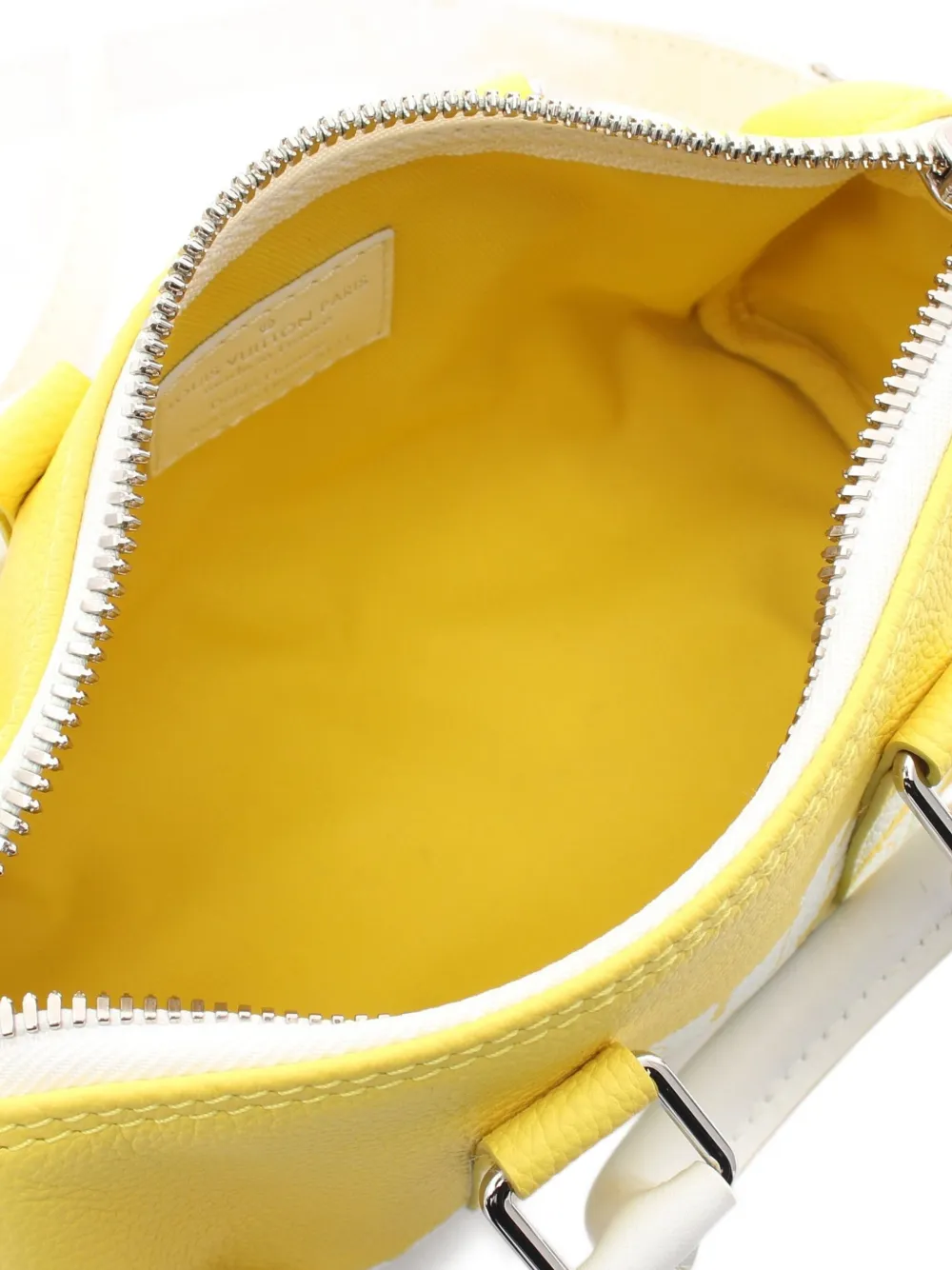 Pre-owned Louis Vuitton 2021 Keepall Xs Two-way Handbag In Yellow