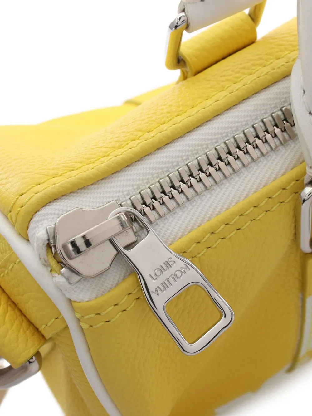 Pre-owned Louis Vuitton 2021 Keepall Xs Two-way Handbag In Yellow