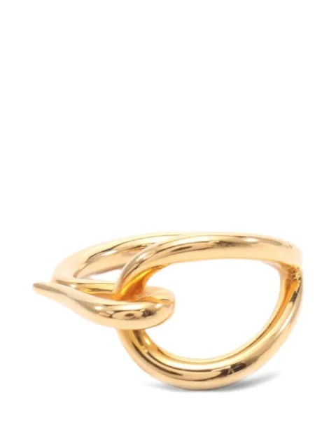 Hermès Pre-Owned anillo de mascada con logo grabado 2010