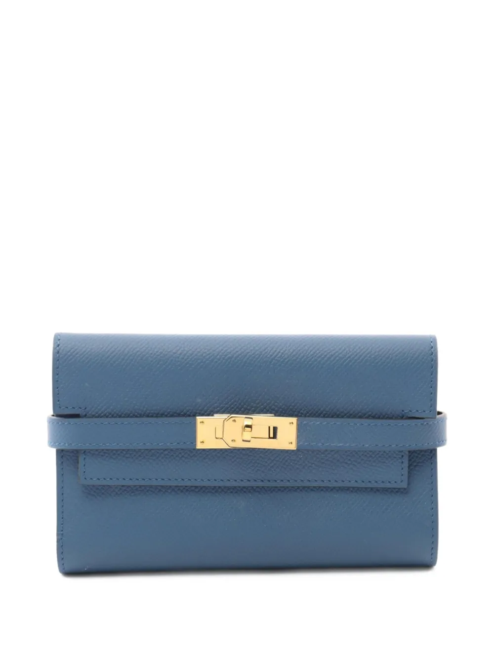 Hermès Pre-Owned 2017 medium Kelly wallet | Blue | Image 1
