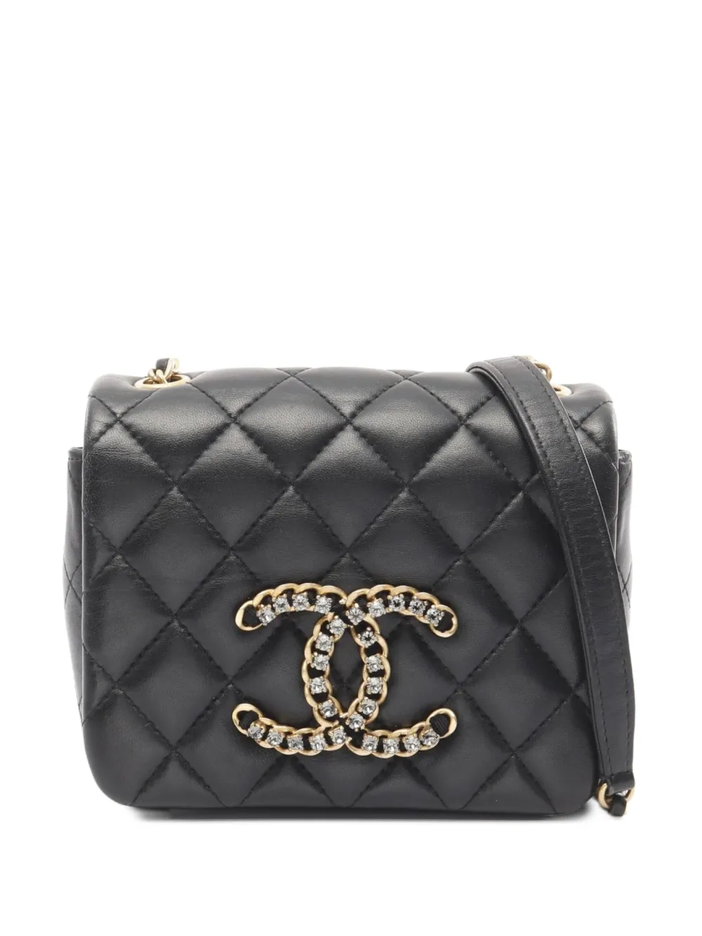CHANEL Pre-Owned 2021s Matelassé Chain shoulder bag | Black | Image 1