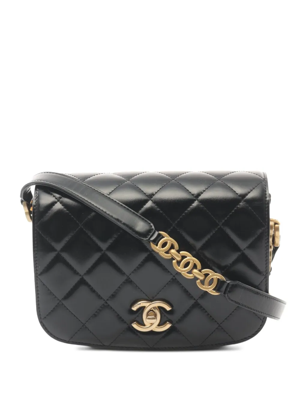 CHANEL Pre-Owned 2021 キルティング ショルダーバッグ - ブラック CHANEL Pre-Owned 2021 キルティング ショルダーバッグ - ブラック