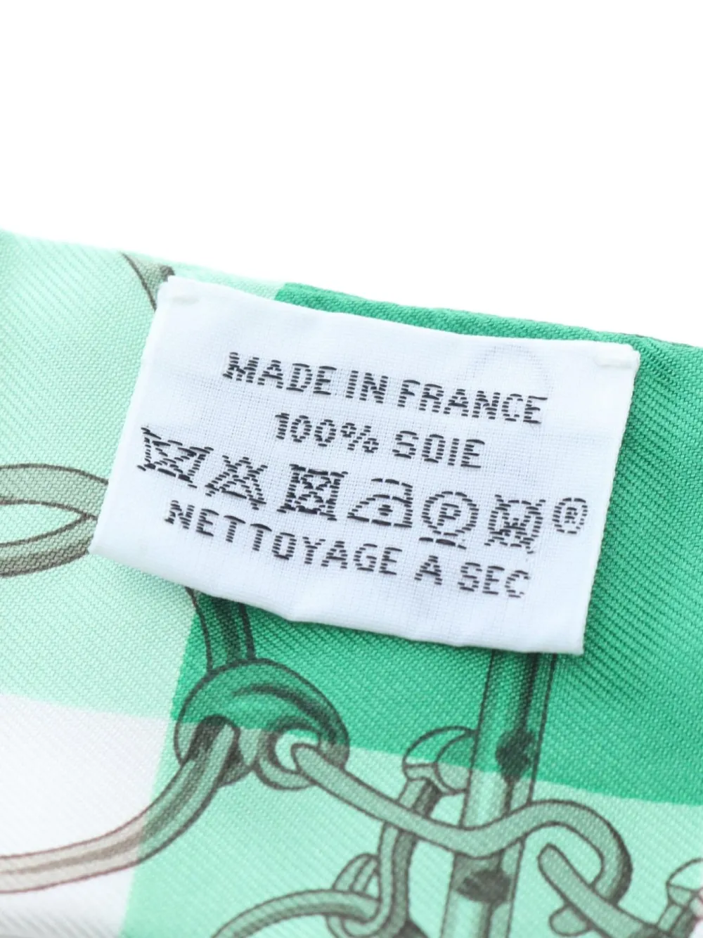 Pre-owned Hermes 2010s Mors Et Gourmettes Ribbon Scarf