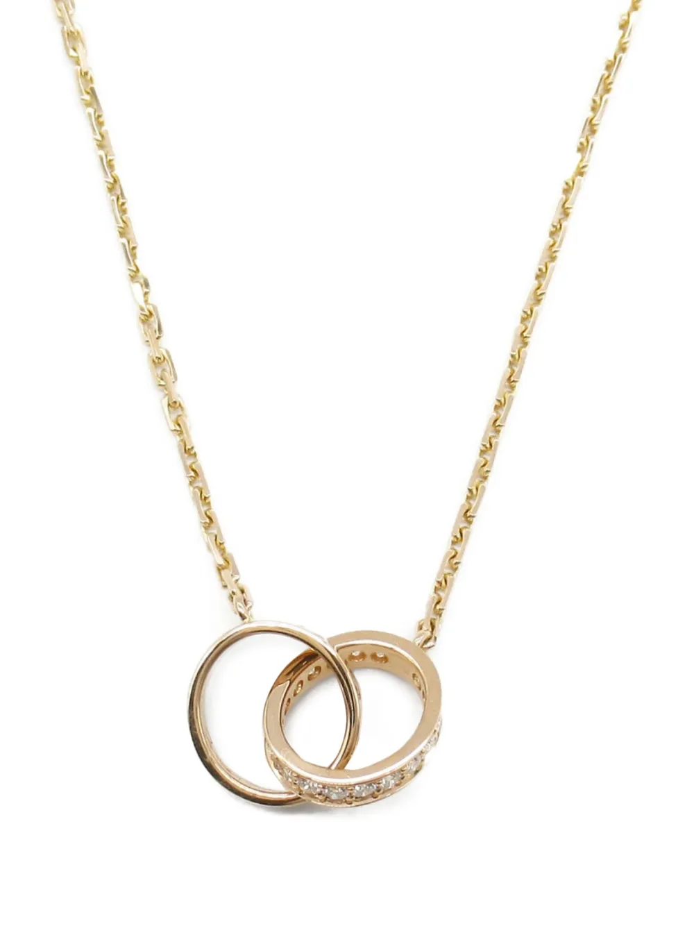 Cartier 10's 18kt rose gold Baby Love diamond necklace - ゴールドトーン Cartier 10's 18kt rose gold Baby Love diamond necklace - ゴールドトーン