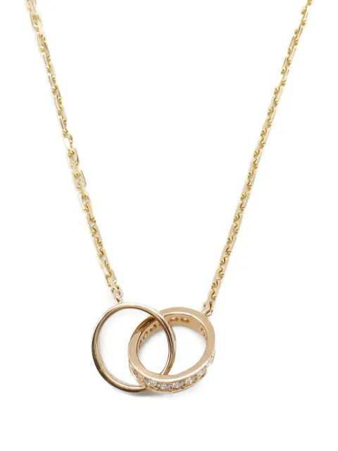 Cartier 10's 18kt rose gold Baby Love diamond necklace 