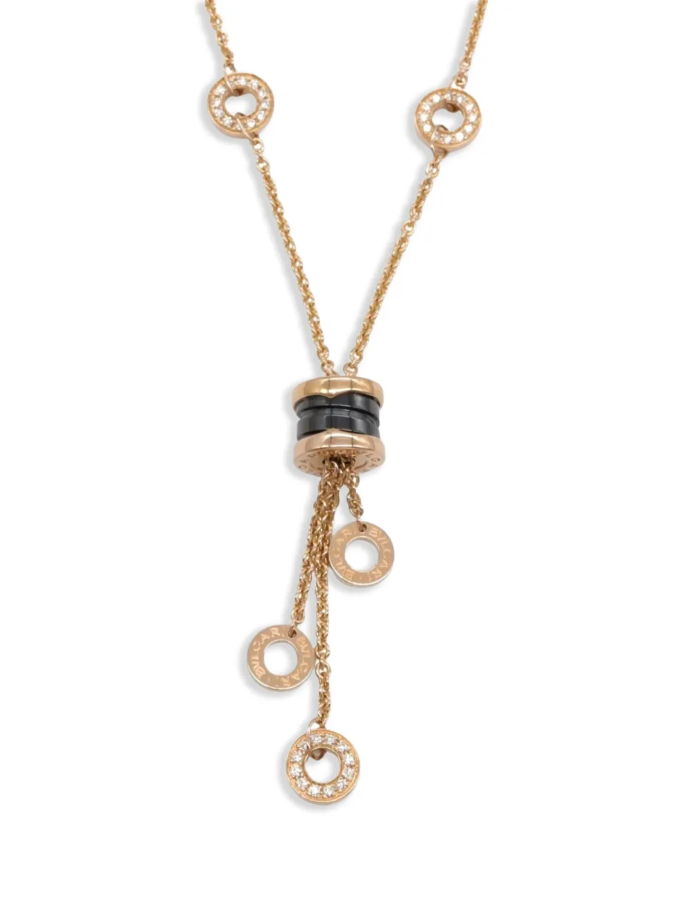 Bvlgari Pre-Owned 2010s B-zero 1 B-zero one element ネックレス - ピンク Bvlgari Pre-Owned 2010s B-zero 1 B-zero one element ネックレス - ピンク