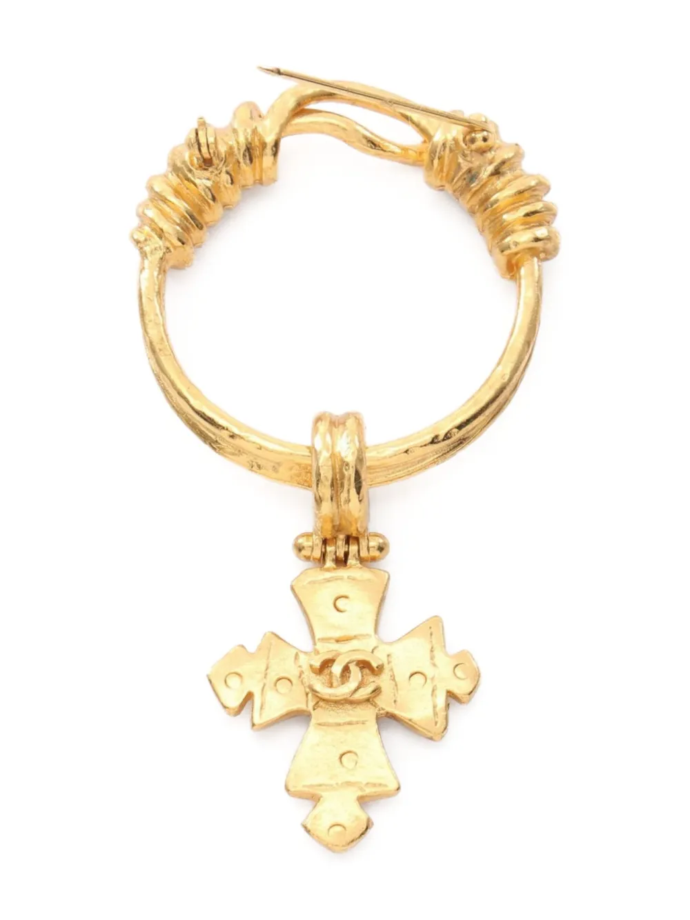 Pre-owned Chanel 1986-1988 Coco Mark Brooch