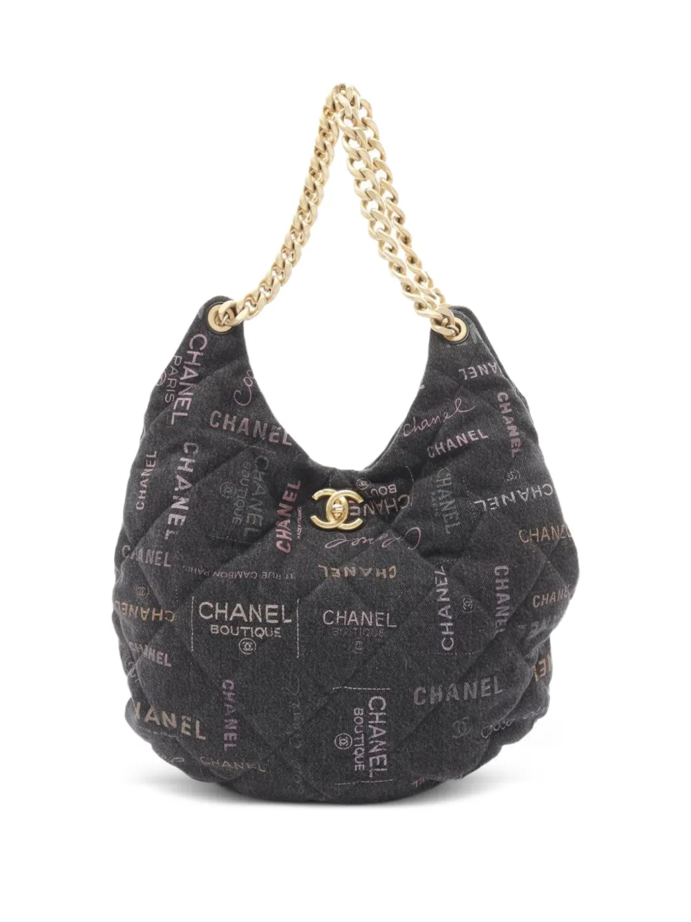 CHANEL Pre-Owned 2021 マトラッセ ショルダーバッグ - ブラック CHANEL Pre-Owned 2021 マトラッセ ショルダーバッグ - ブラック