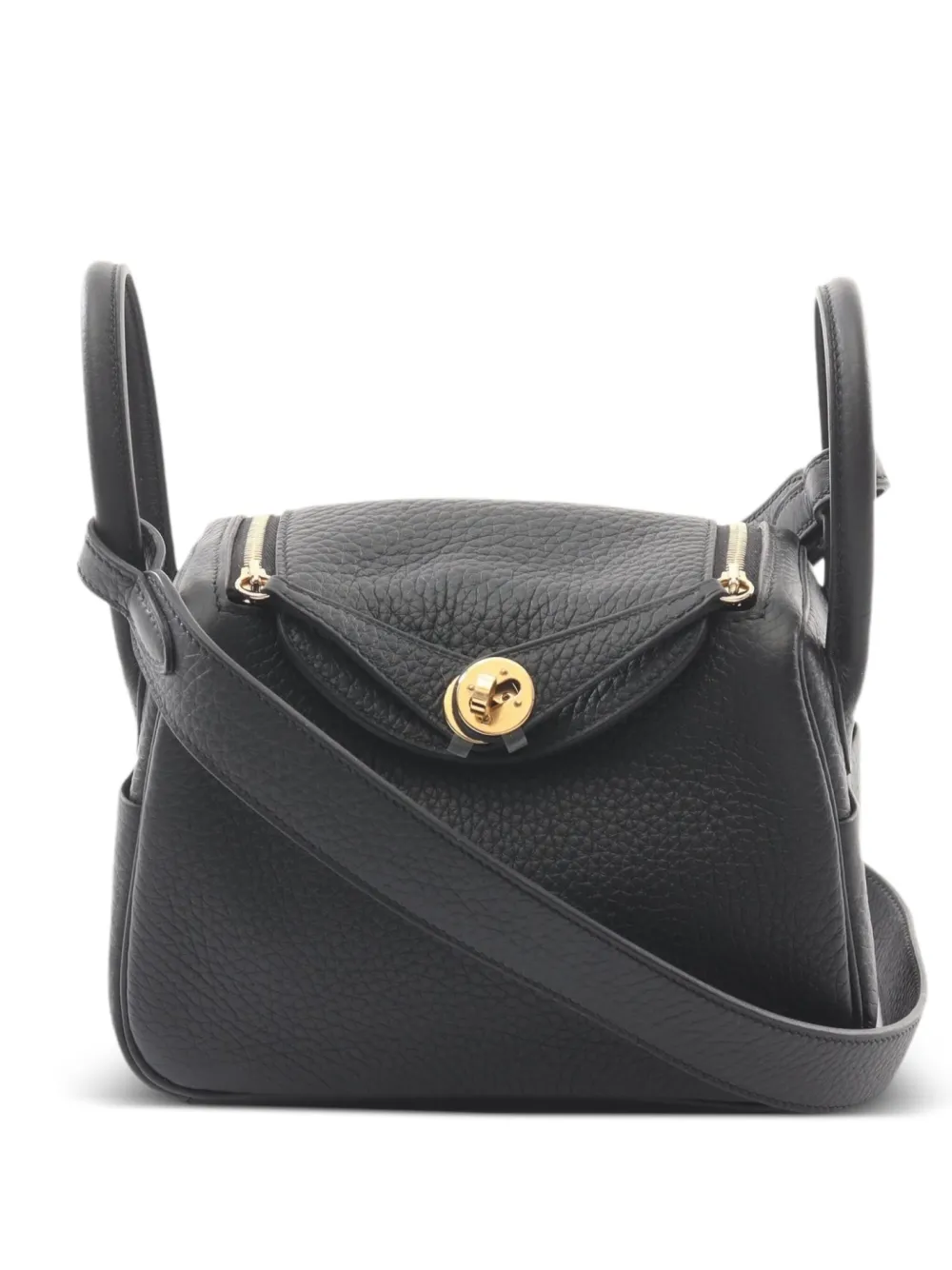 Hermès Pre-Owned sac à main mini Lindy (2024) | noir | Image 1