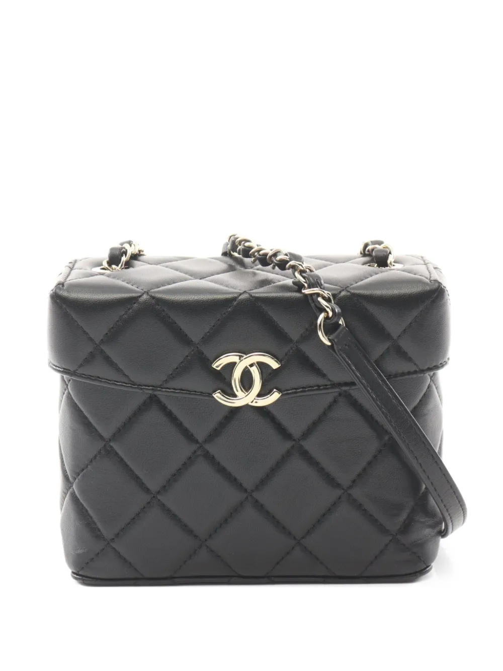 CHANEL Pre-Owned 2021 マトラッセ ショルダーバッグ - ブラック CHANEL Pre-Owned 2021 マトラッセ ショルダーバッグ - ブラック